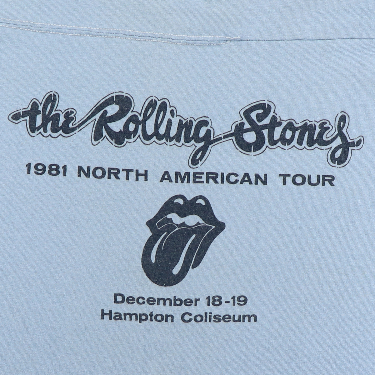 1981 Rolling Stones North American Tour Jersey Shirt Style001