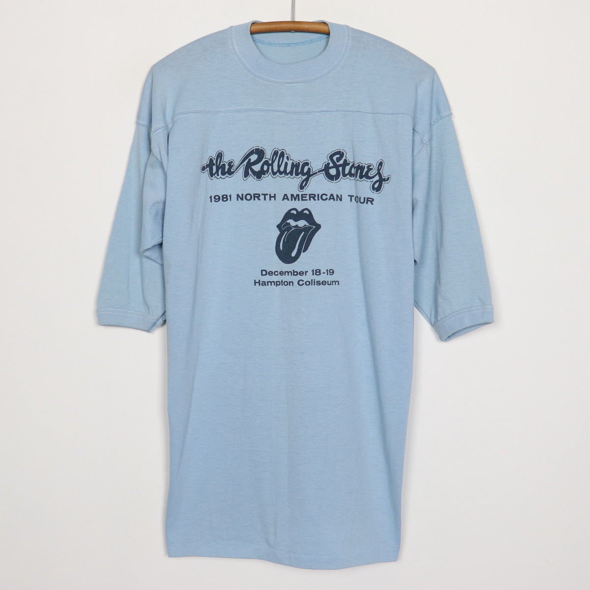 1981 Rolling Stones North American Tour Jersey Shirt Style001
