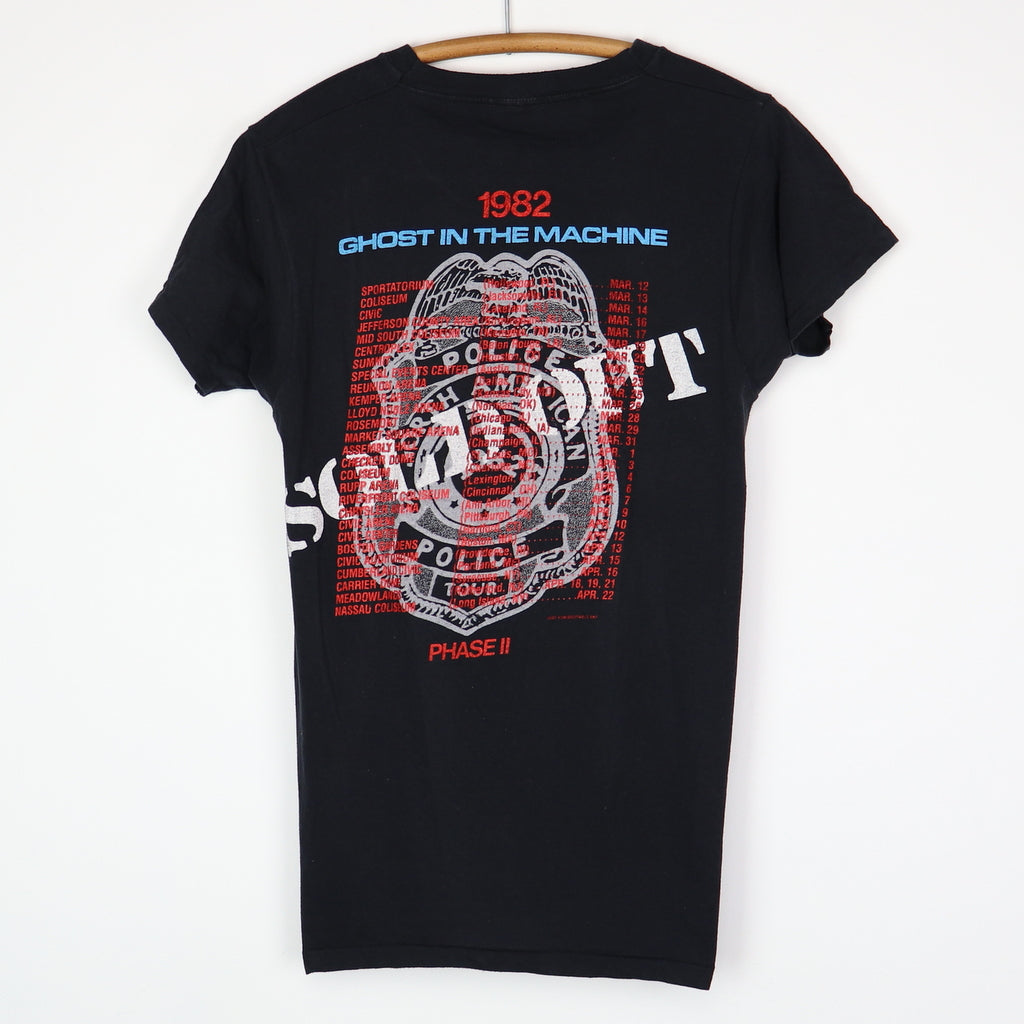 1982 The Police Ghost In The Machine North American Tour Shirt Style001