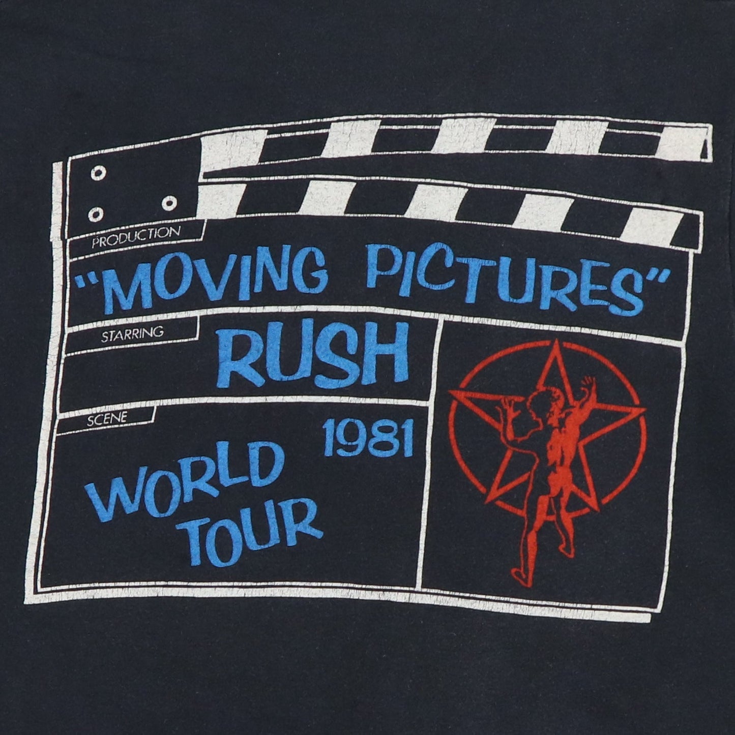1981 Rush Moving Pictures Tour Shirt Style001