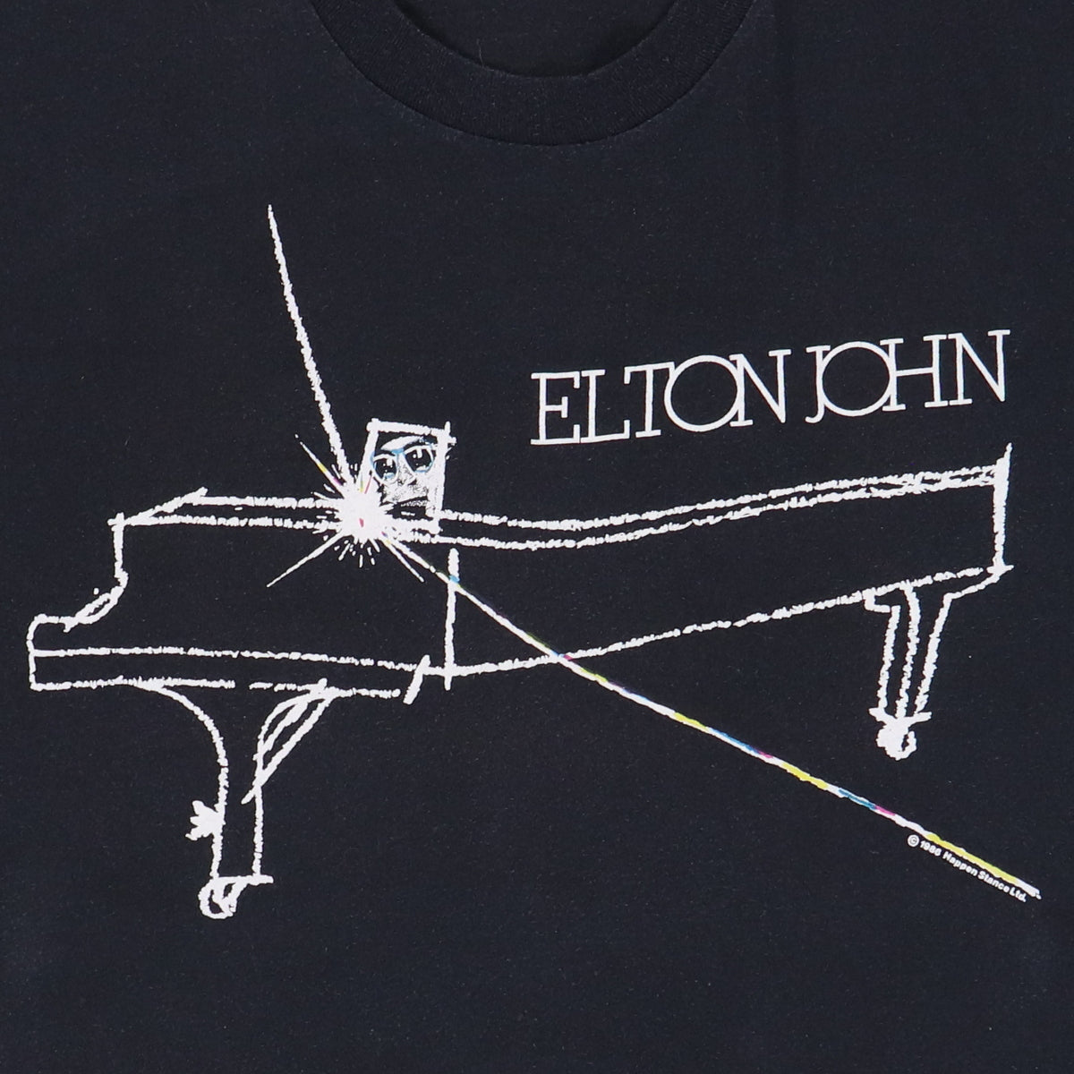 1986 Elton John World Tour Shirt Style001