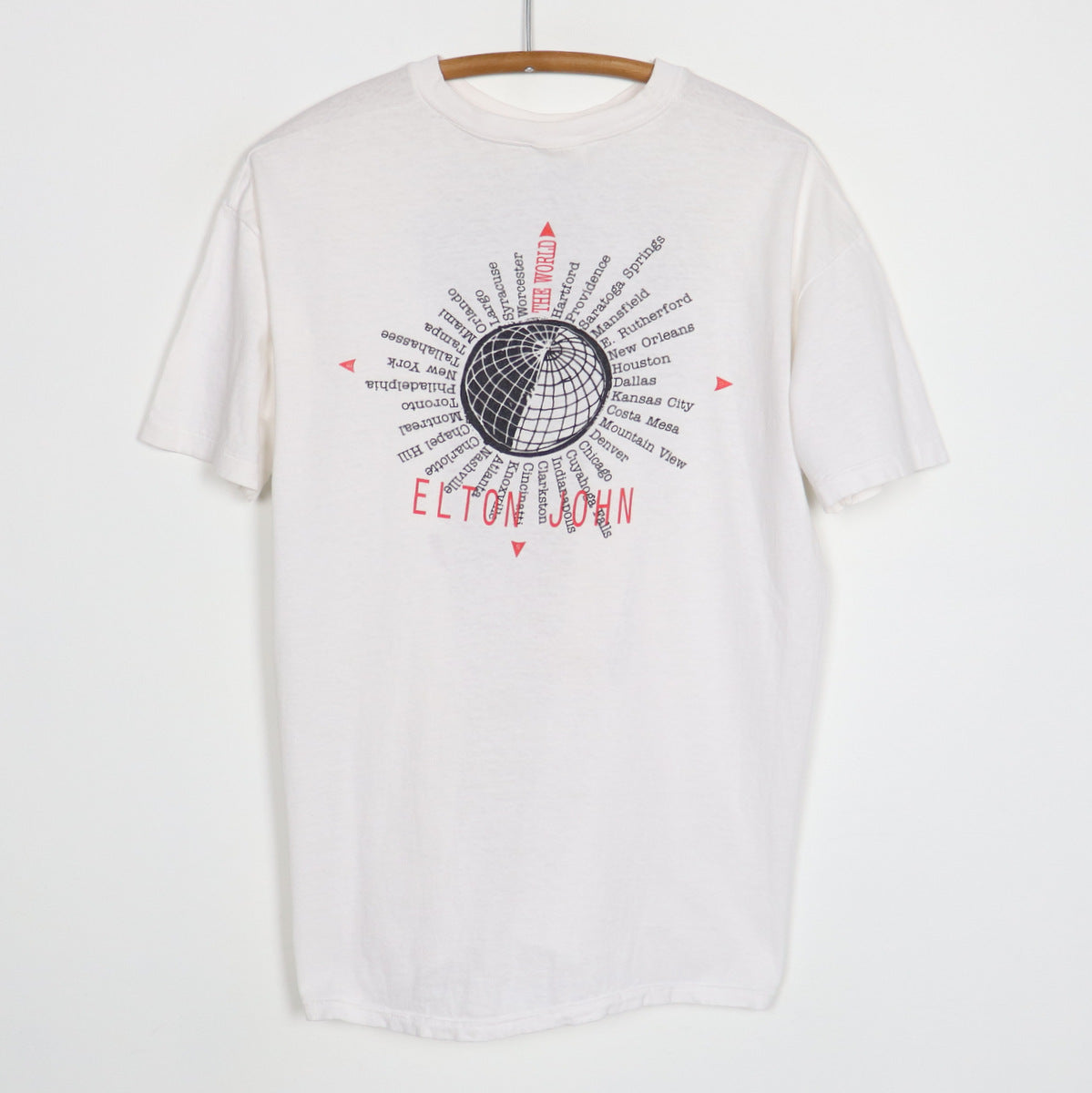 1989 Elton John The World Tour Shirt