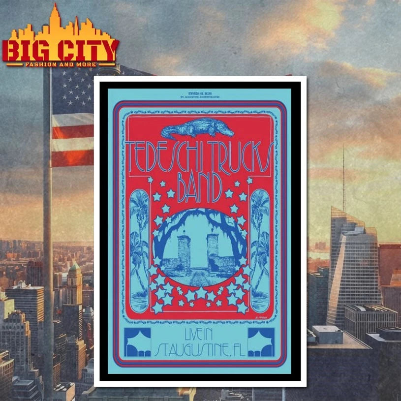 03 16 2024 Tedeschi Trucks Band Tour St. Augustine, FL Poster Shirts