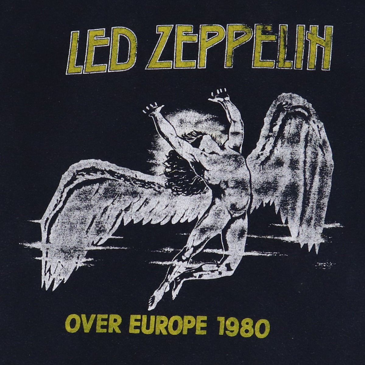 1980 Led Zeppelin Over Europe Tour Shirt Style001
