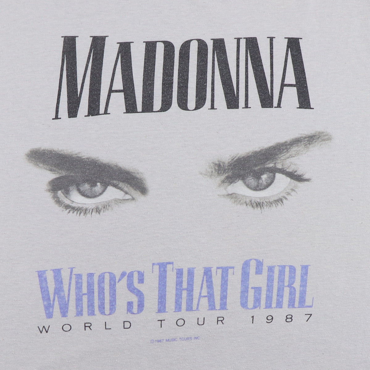 1987 Madonna Who's That Girl World Tour Shirt Style003