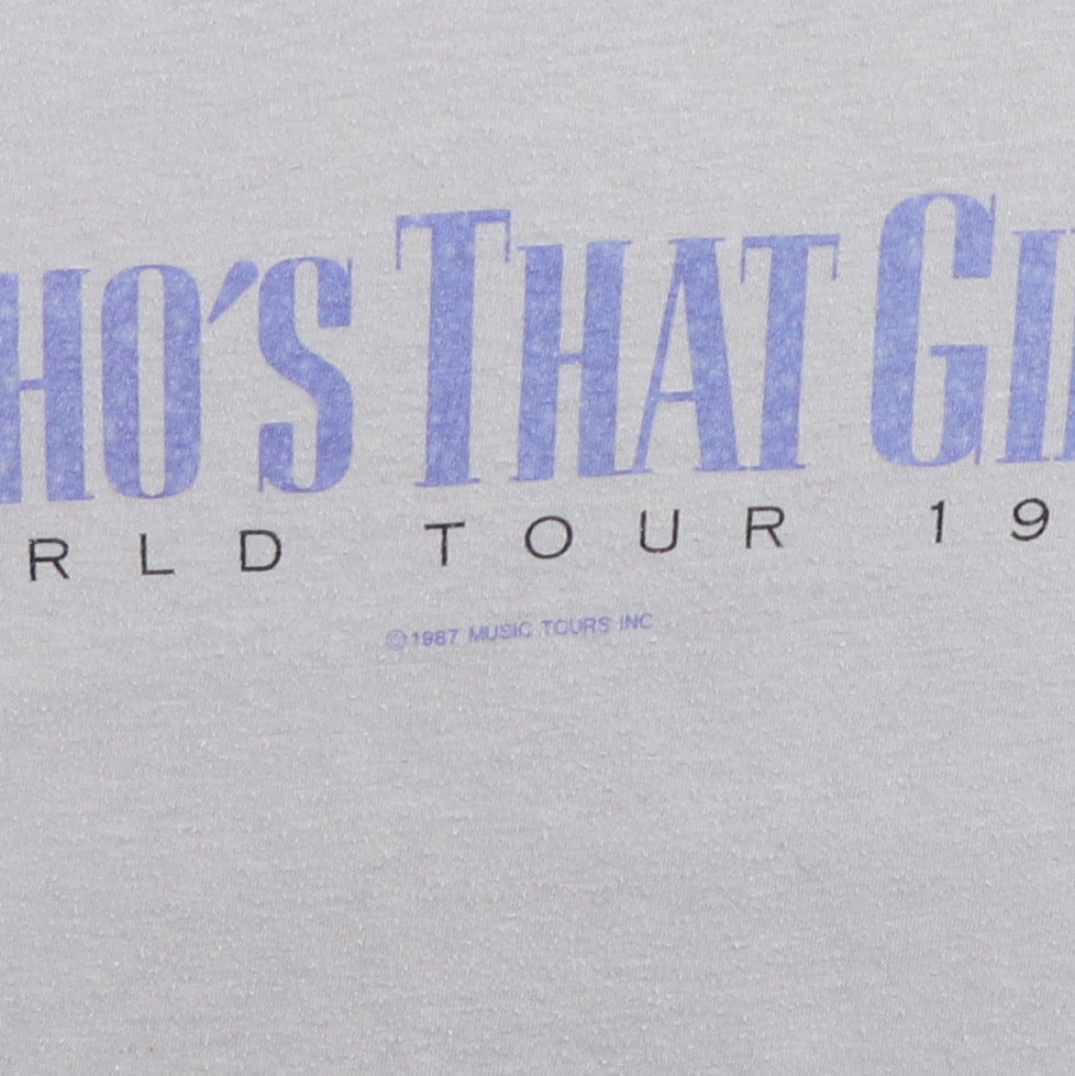 1987 Madonna Who's That Girl World Tour Shirt Style003
