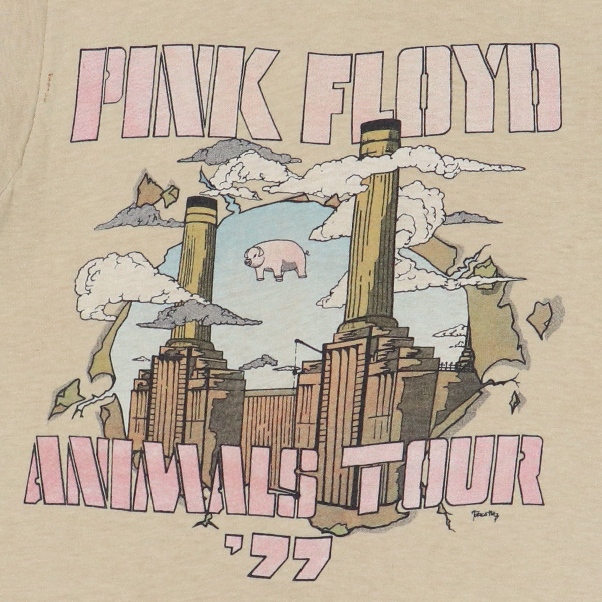 1977 Pink Floyd Animals Tour Shirt Style002