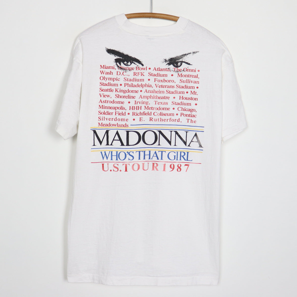 1987 Madonna Who's That Girl World Tour Shirt Style004