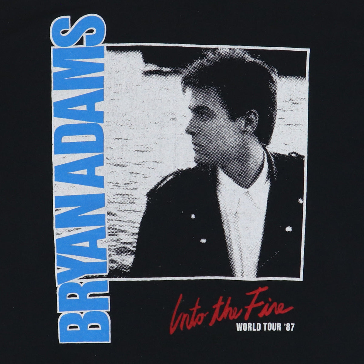 1987 Bryan Adams Into The Fire World Tour Shirt Style003