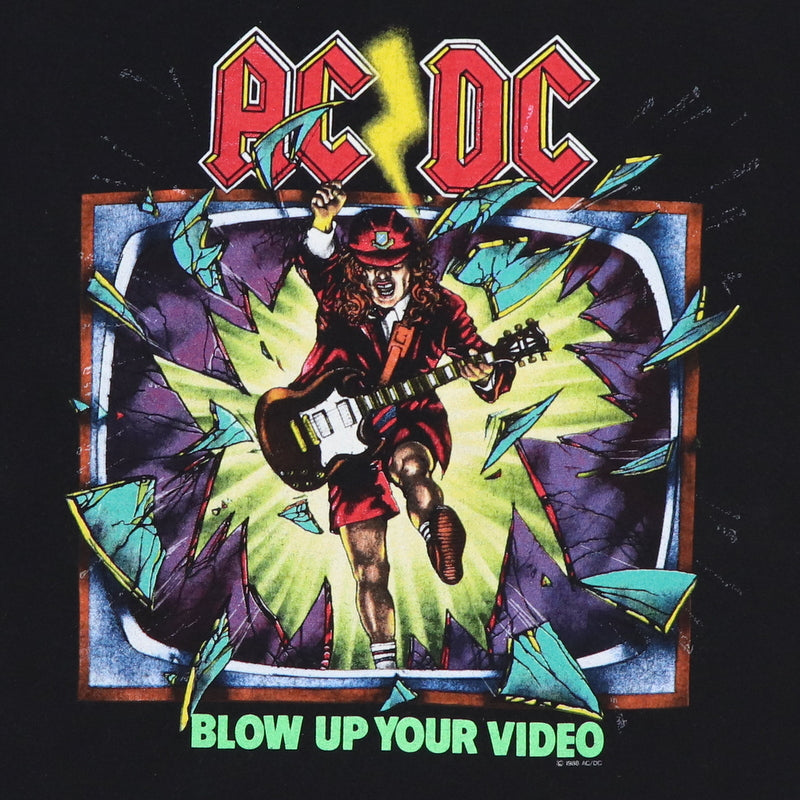 1988 ACDC Blow Up Your Video World Tour Shirt Style001