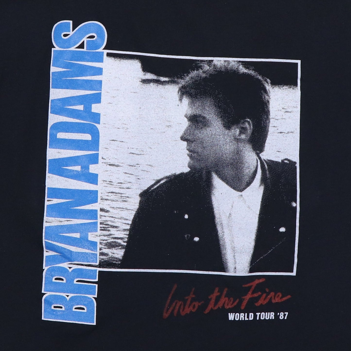 1987 Bryan Adams Into The Fire World Tour Shirt Style006