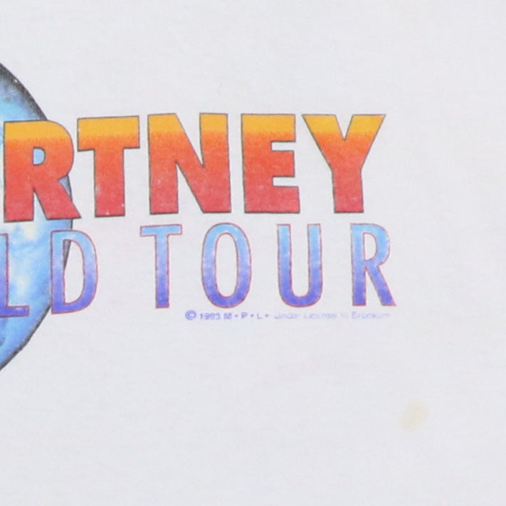 1993 Paul McCartney The New World Tour Shirt Style002