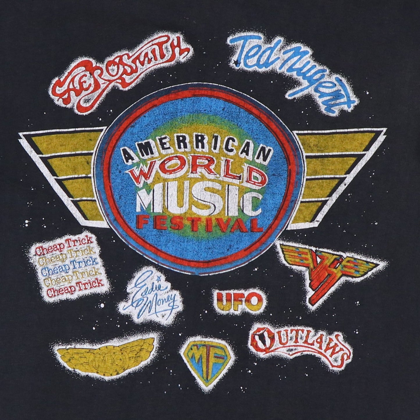 1979 Aerosmith and Cheap Trick American World Music Festival Shirt Style001