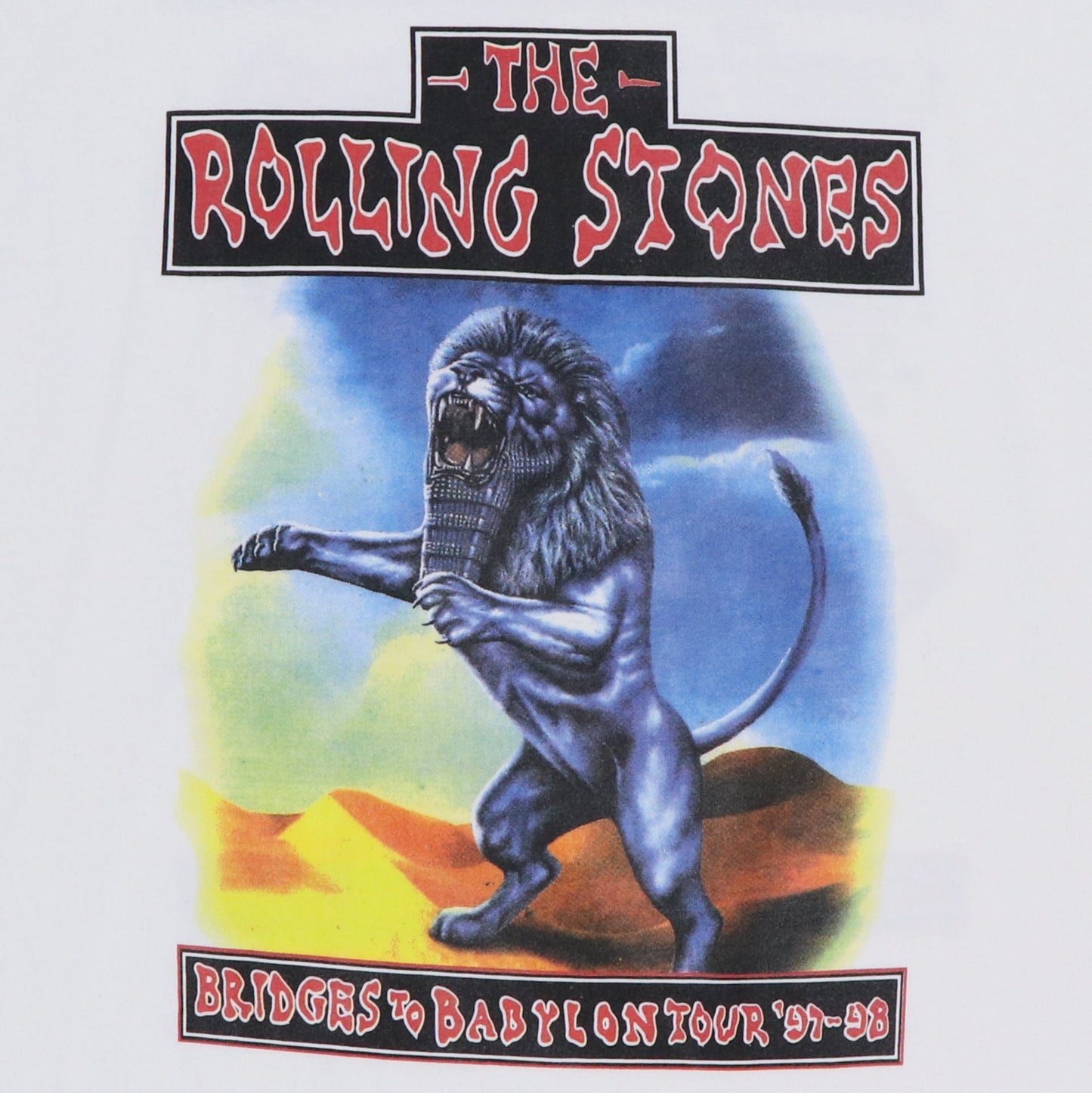 1997 Rolling Stones Bridges To Babylon Tour Shirt Style026