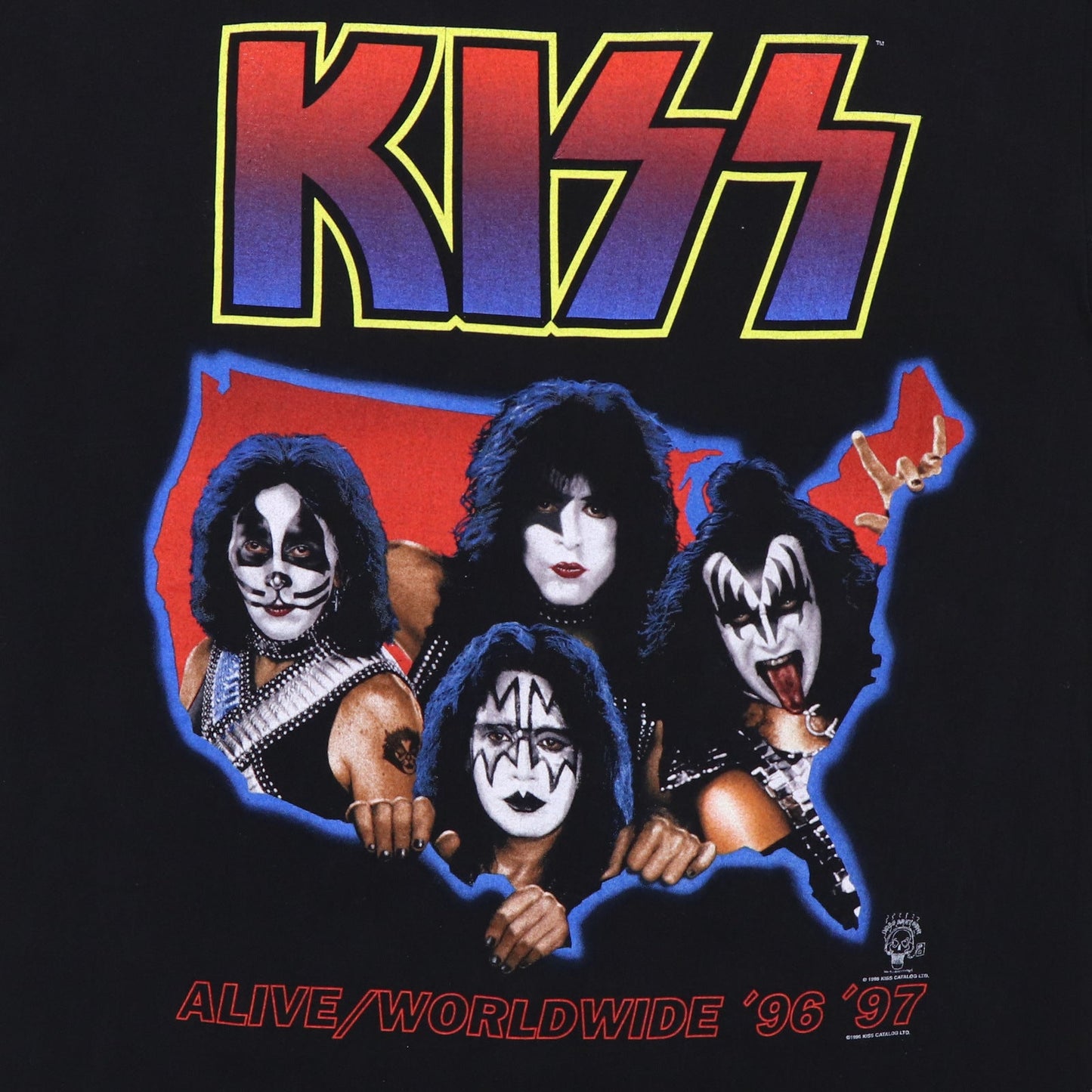 1996 Kiss Alive Worldwide Tour Shirt Style001