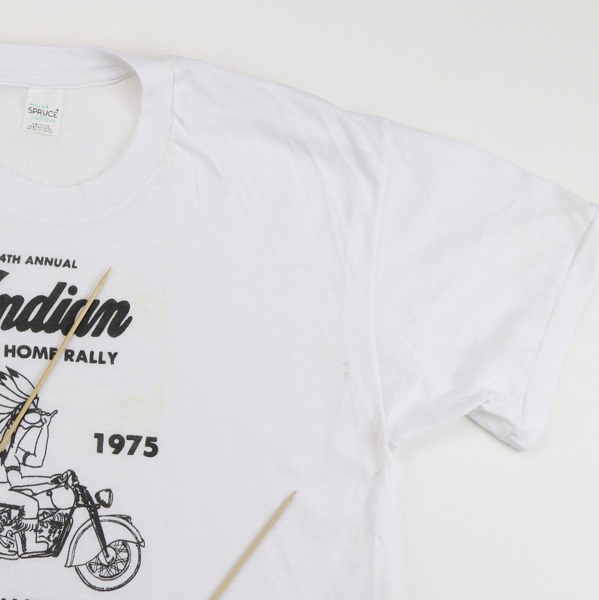 1975 Indian Motorcycles 4th Annual Come Home Rally Shirt Style001