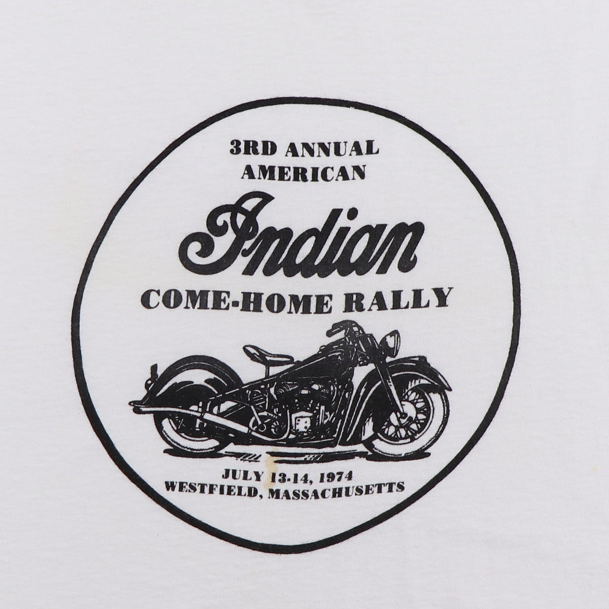 1974 Indian Motorcycles 3rd Annual Come Home Rally Shirt Style001
