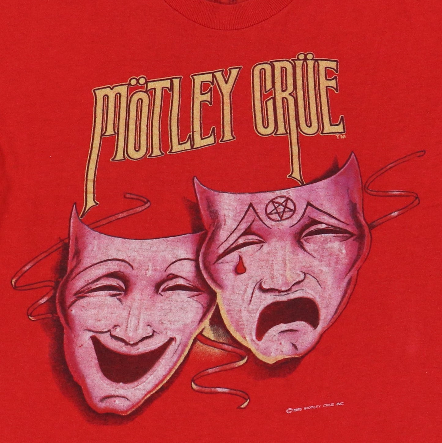 1985 Motley Crue Theatre Of Pain World Tour Shirt Style001