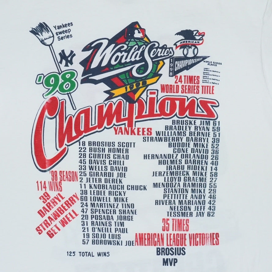 1998 New York Yankees World Series Champions Shirt Style001