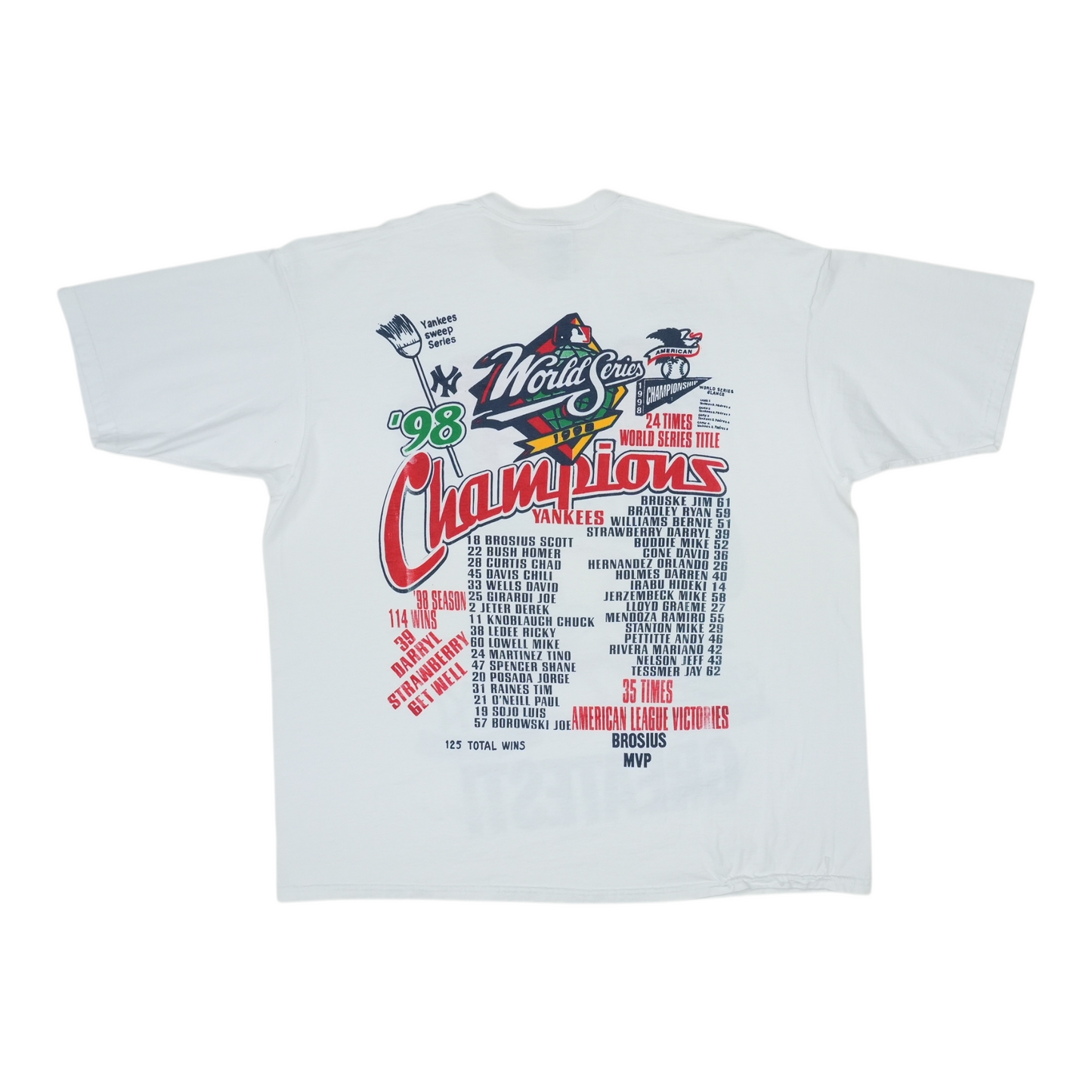 1998 New York Yankees World Series Champions Shirt Style001