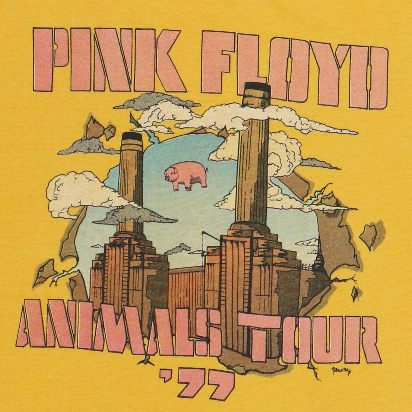 1977 Pink Floyd Animals Tour Shirt Style003