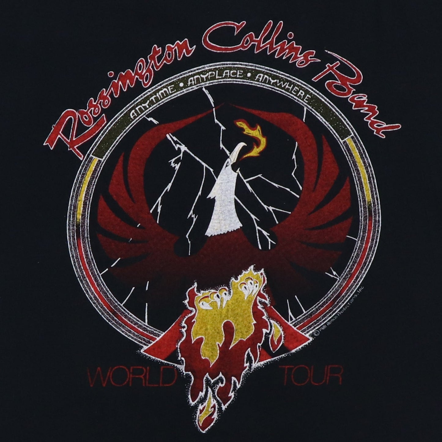 1981 Rossington Collins Band World Tour Shirt Style001