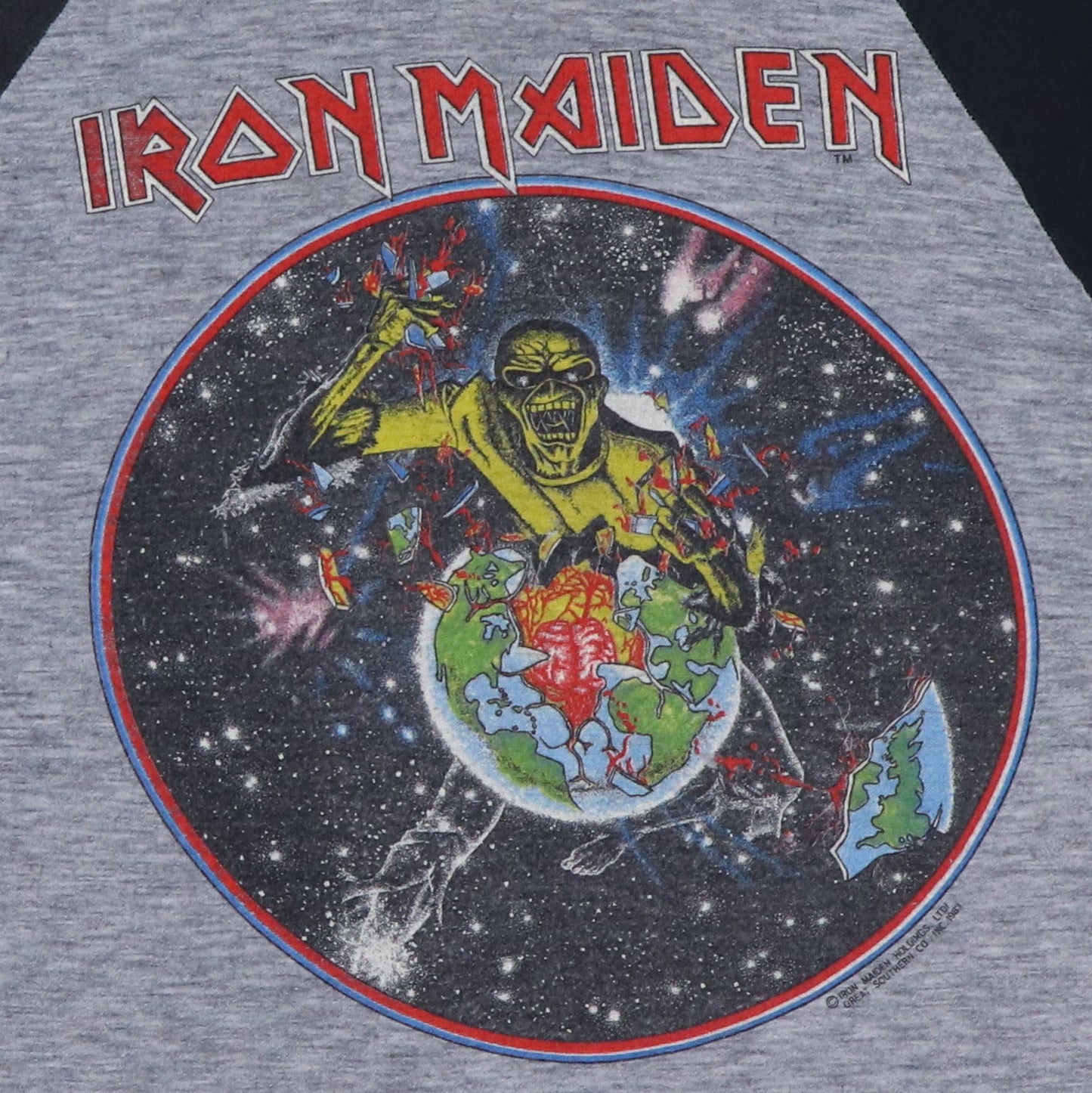 1983 Iron Maiden World Piece Tour Jersey Shirt Style002