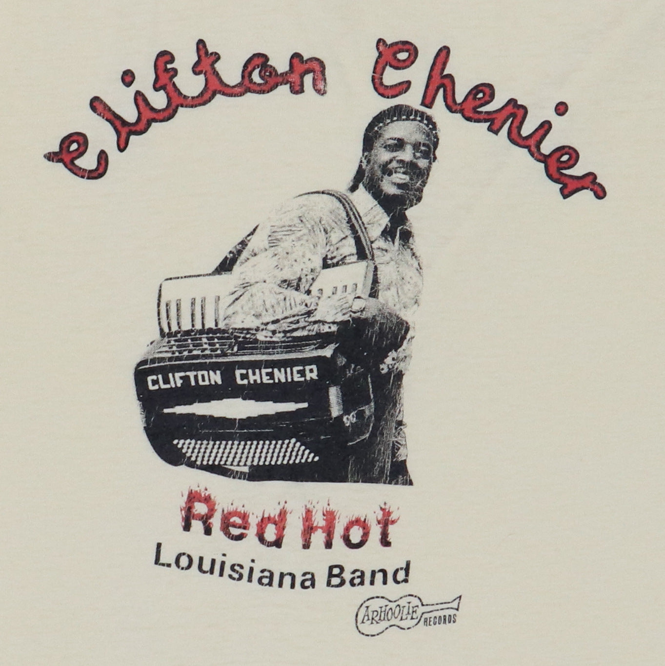 1970s Clifton Chenier Red Hot Louisiana Band Shirt Style001