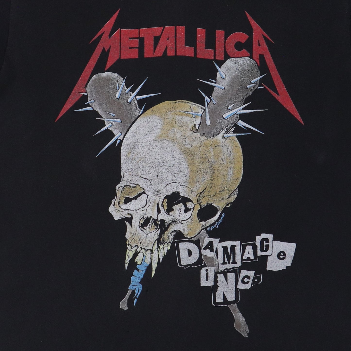 1980s Metallica Damage Inc Tour Shirt Style001