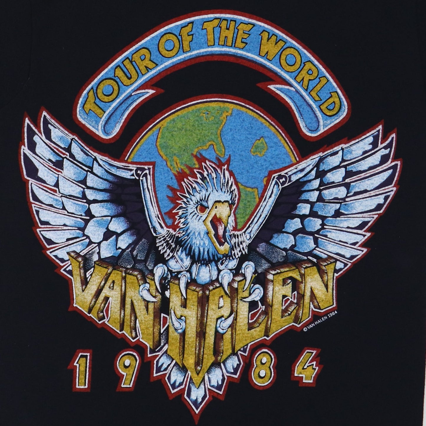 1984 Van Halen Tour Of The World Shirt Style003