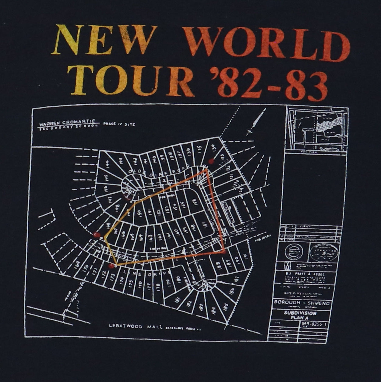 1982 Rush Signals New World Tour Shirt Style004