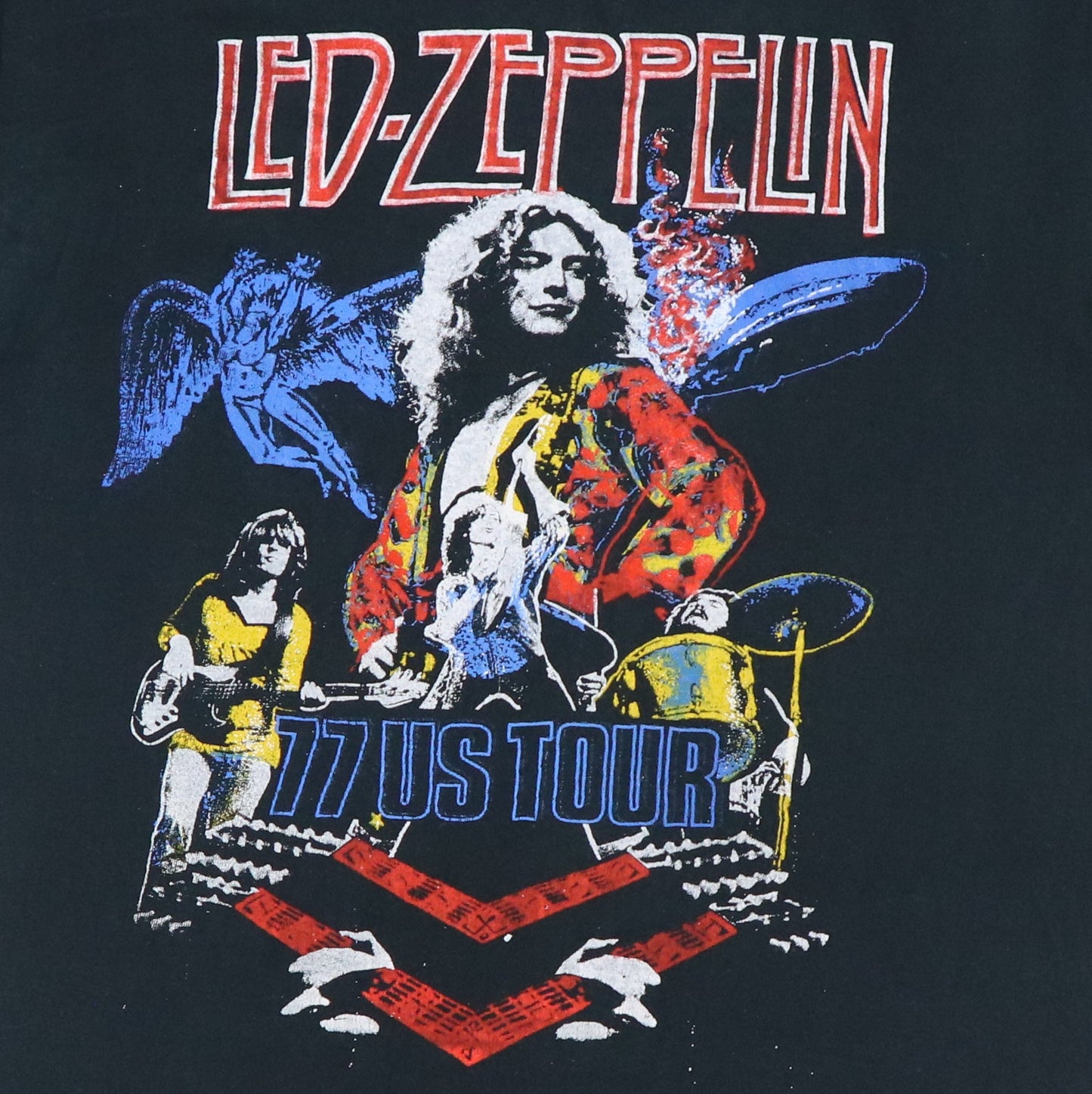 1977 Led Zeppelin Tour Shirt Style002