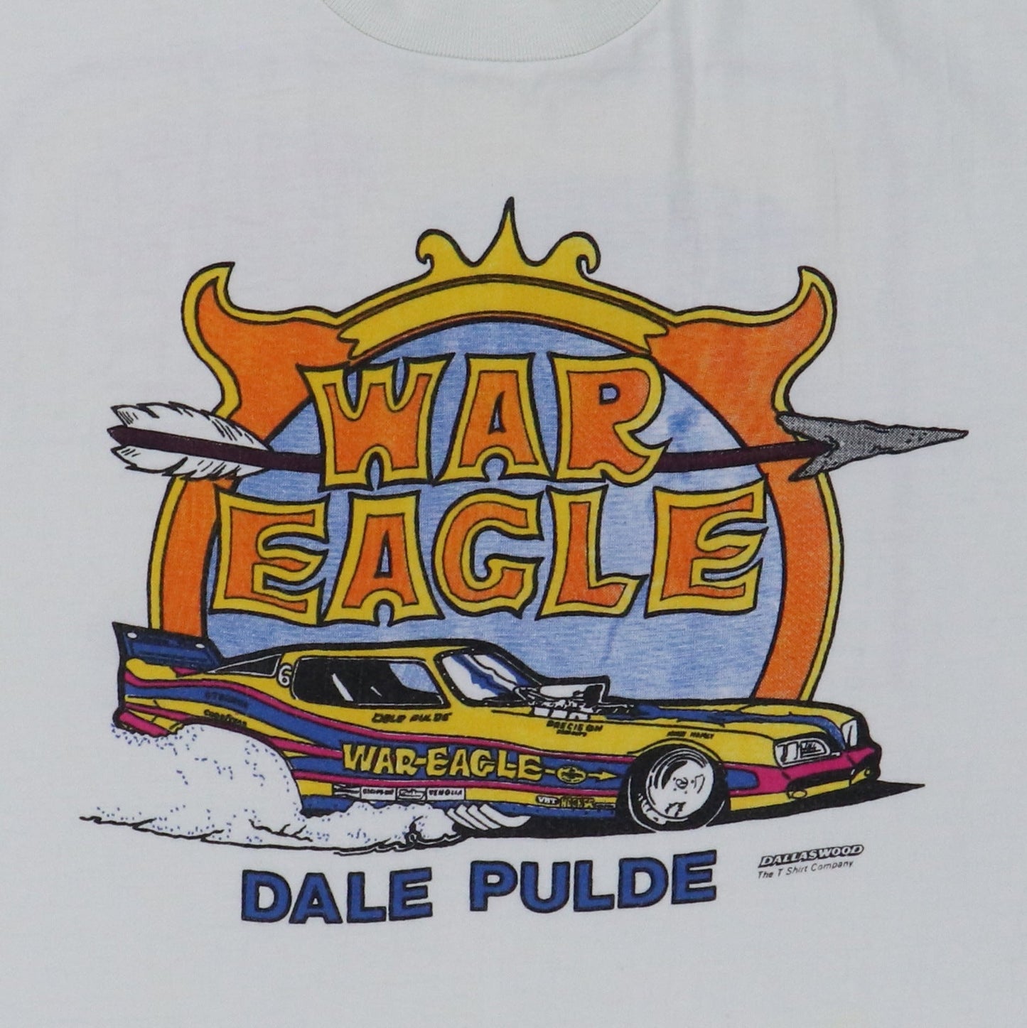 1970s Dale Pulde War Eagle Orange County International Raceway Shirt Style001