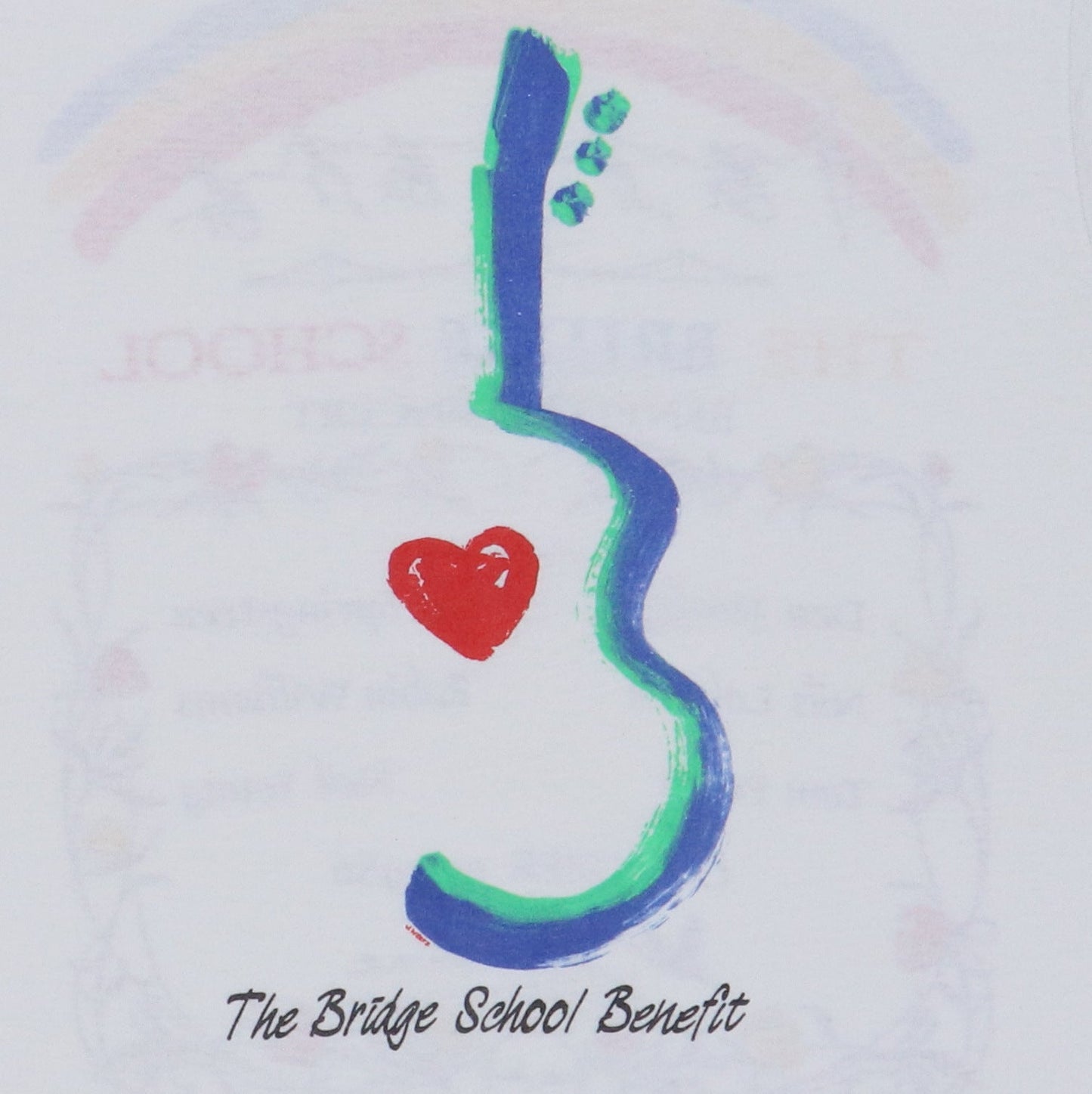 1986 Bridge School Benefit Concert Shirt Style001