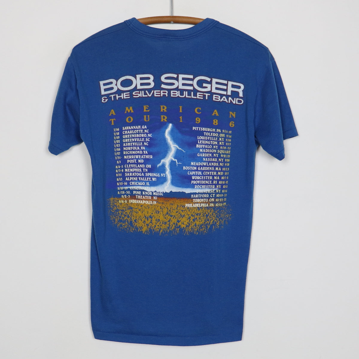 1986 Bob Seger American Storm Tour Shirt Style001