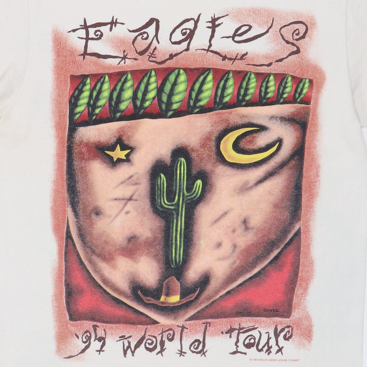 1994 Eagles Hell Freezes Over World Tour Shirt Style010