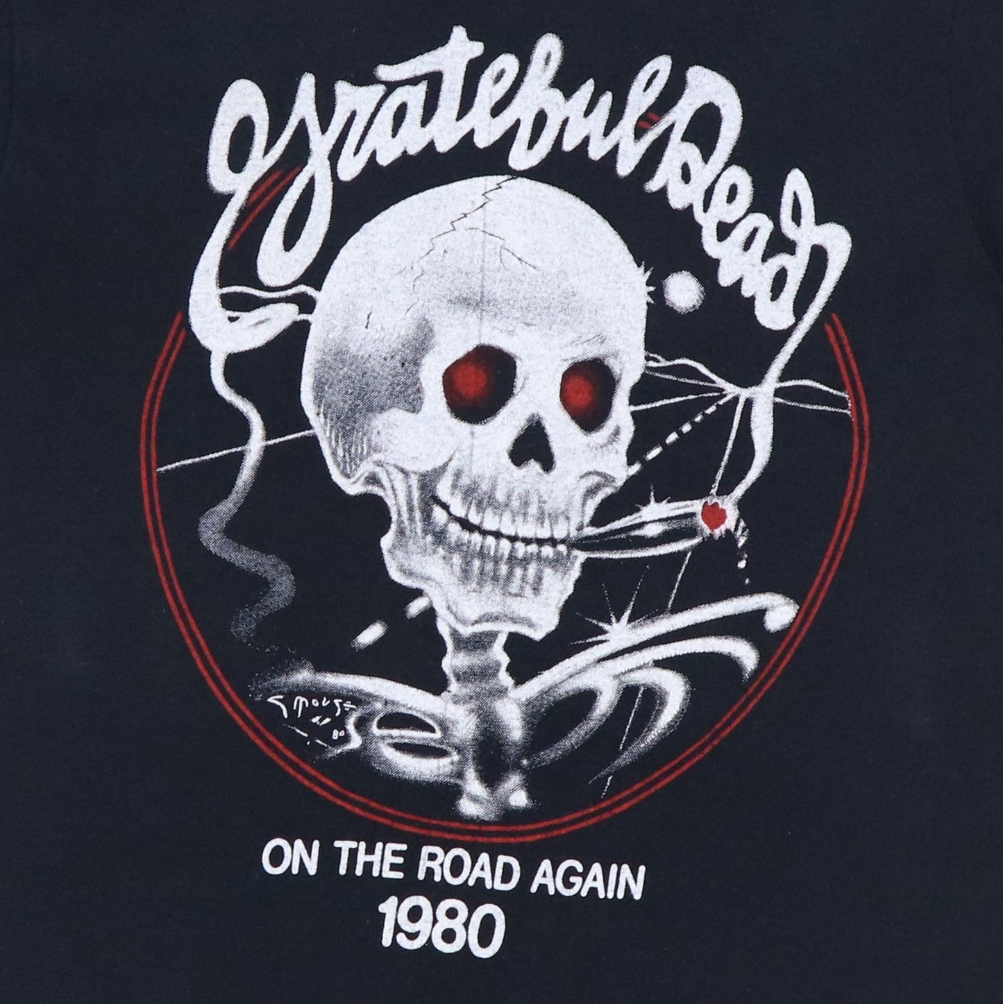 1980 Grateful Dead On The Road Again Tour Shirt Style001