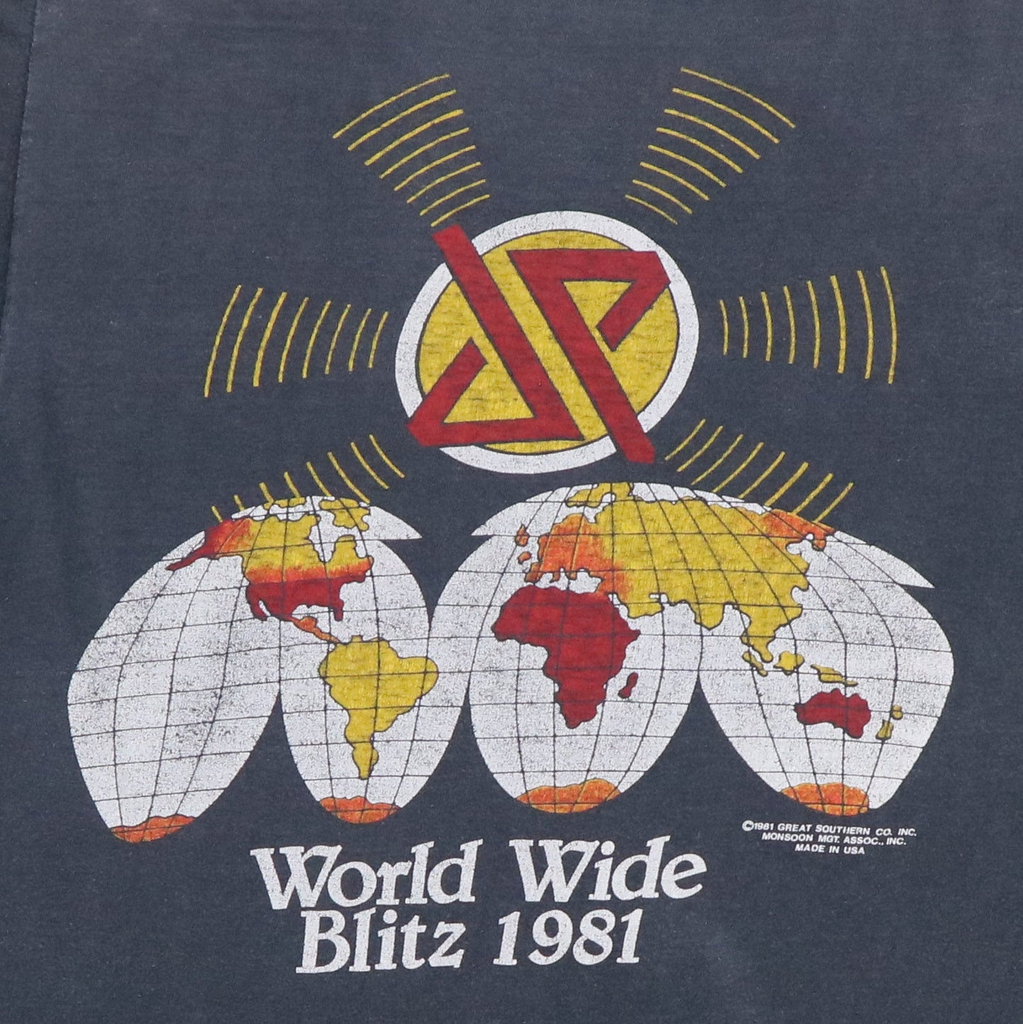 1981 Judas Priest Point Of Entry Tour Shirt Style001
