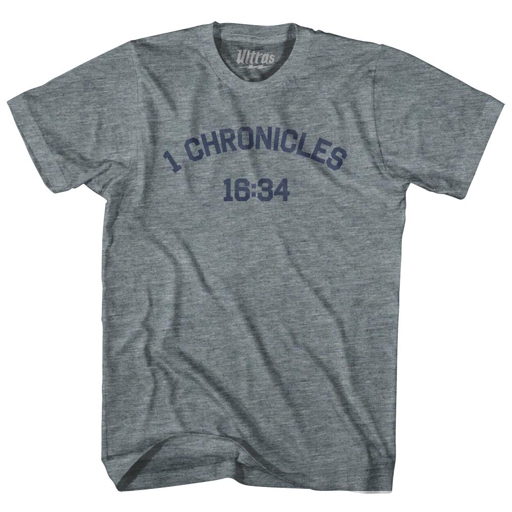 1 Chronicles 16 34 Adult Tri-Blend T-Shirt Style005