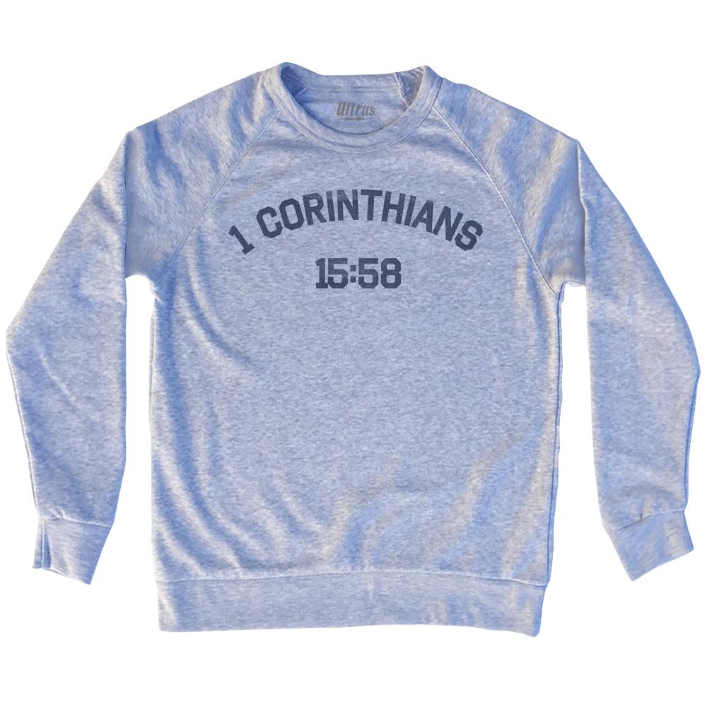1 Corinthians 15 58 Adult Tri-Blend Sweatshirt Style001