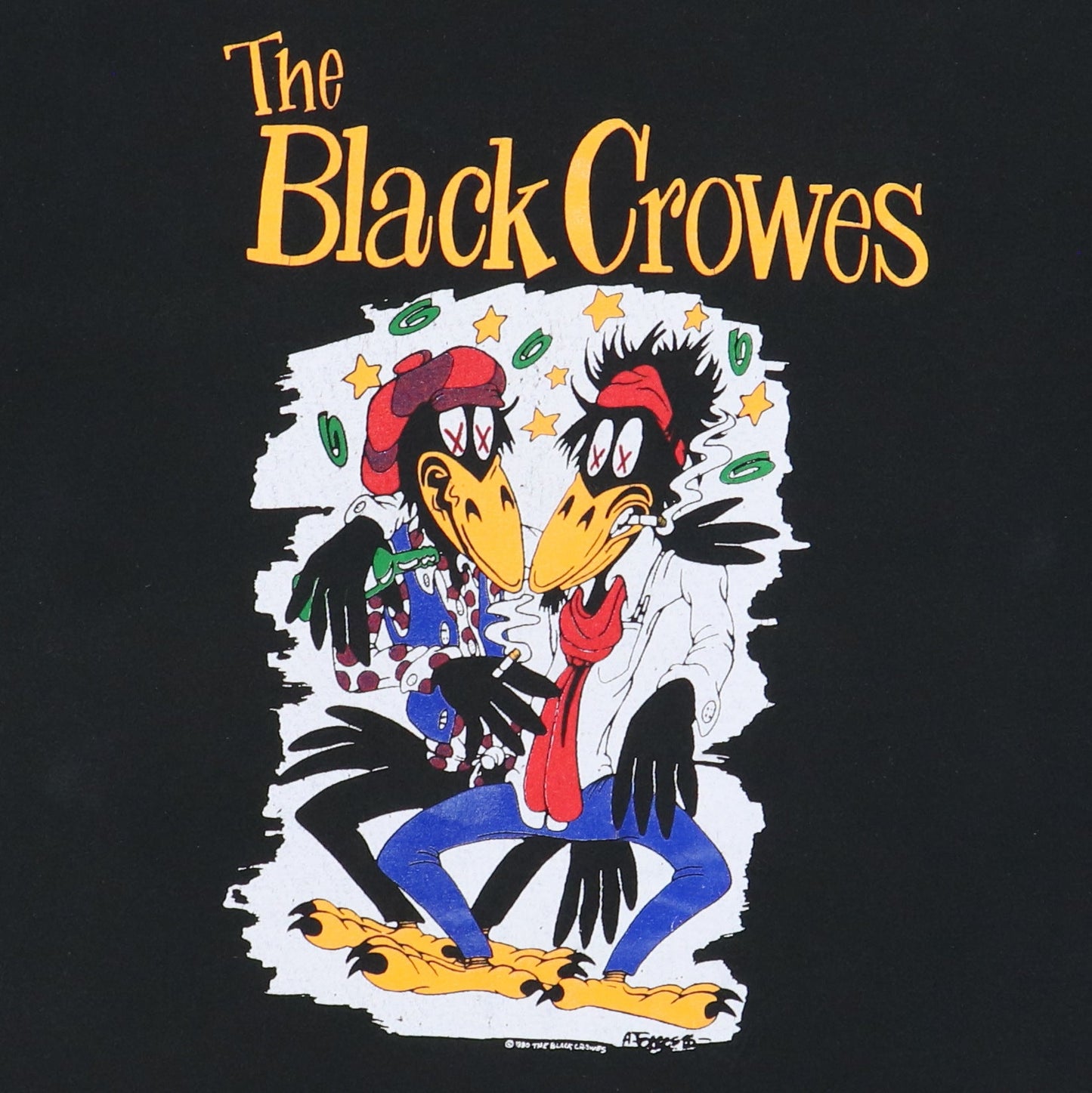1990 Black Crowes Shake Your Money Maker Tour Shirt Style001