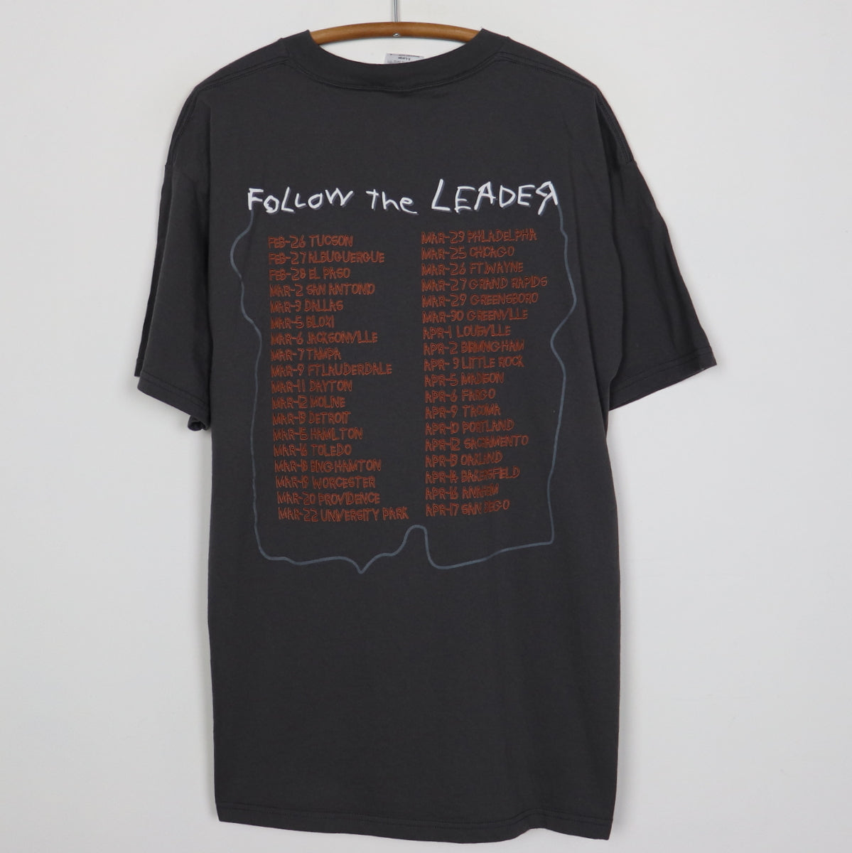 1998 Korn Follow The Leader Tour Shirt Style002