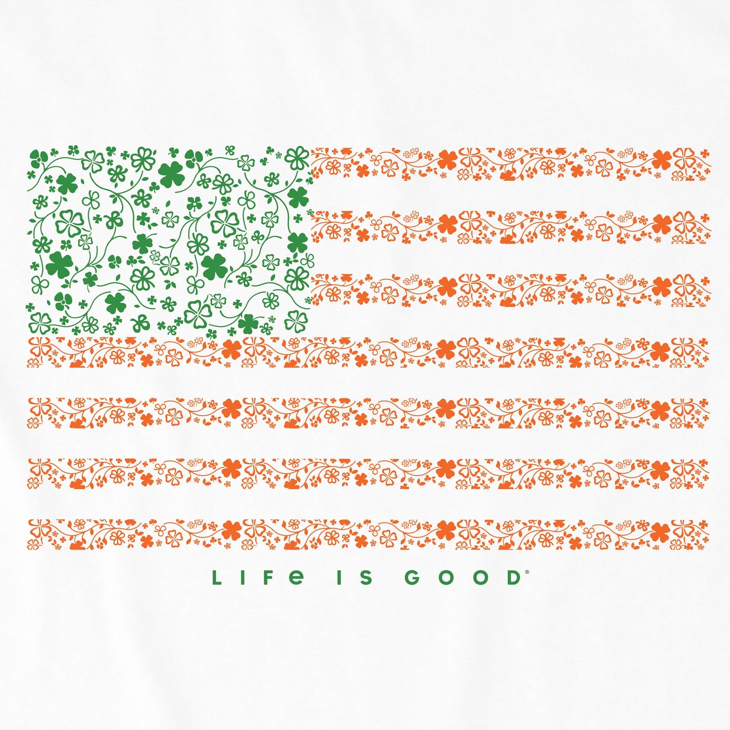 Women's Irish American Clover Flag Short Sleeve Crusher Tee