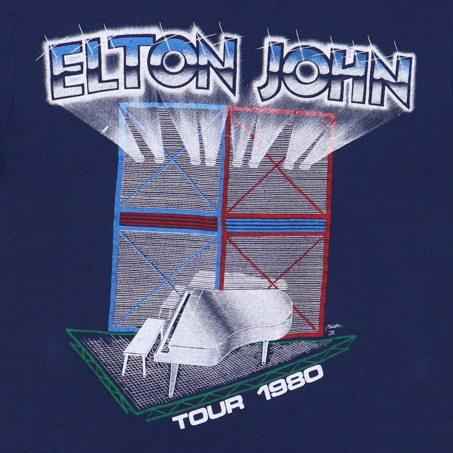 1980 Elton John Tour Shirt Style001