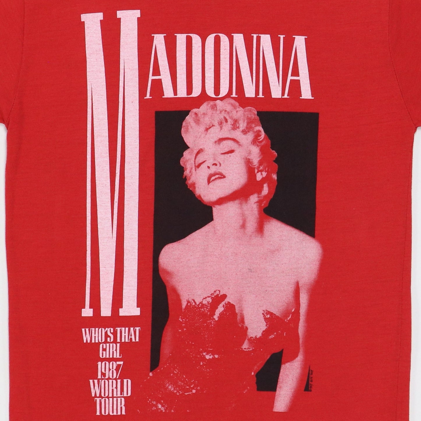 1987 Madonna Who's That Girl World Tour Shirt Style010