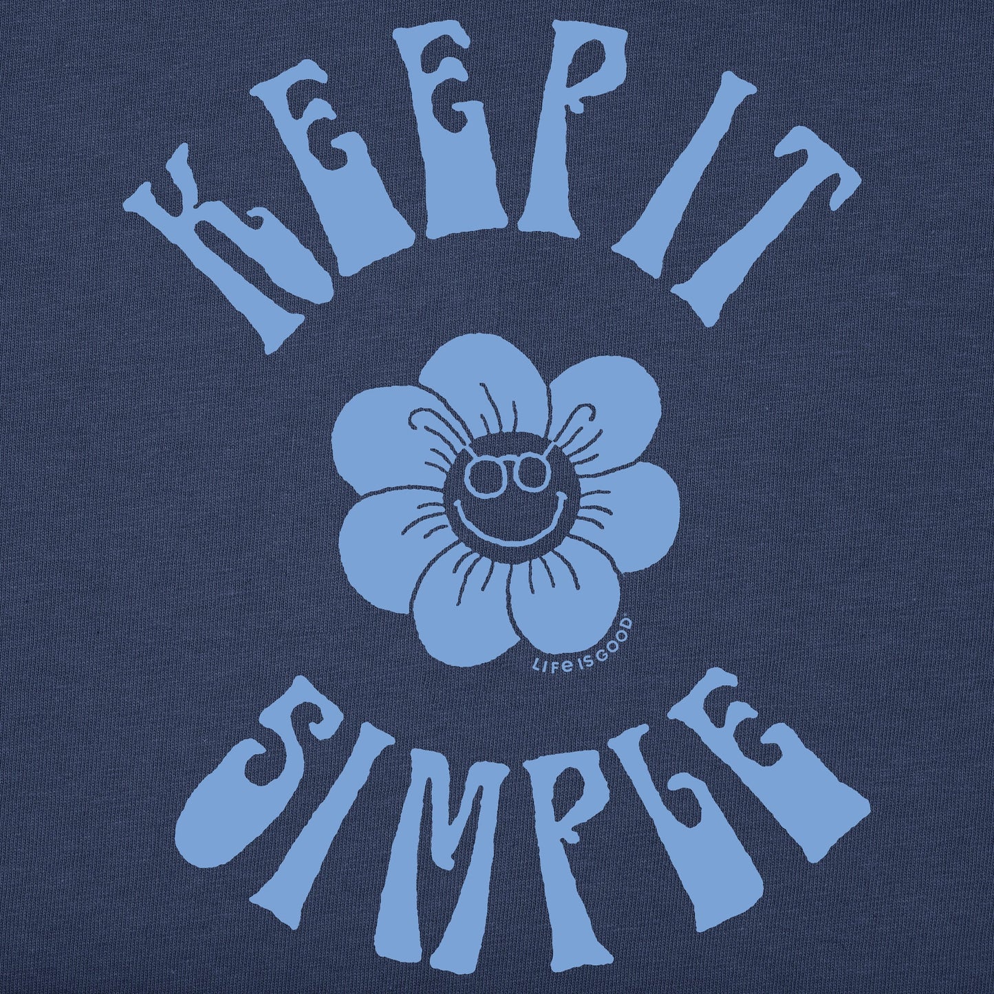 Men's Keep it Simple Happy Flower Short Sleeve Tee