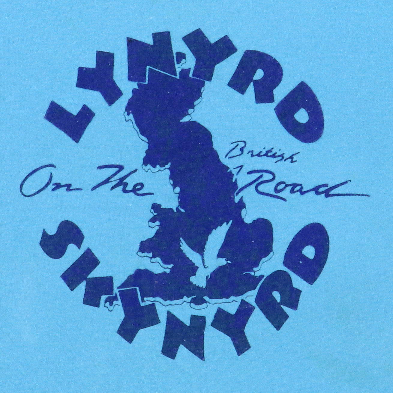 1976 Lynyrd Skynyrd On The British Road Tour Shirt Style001