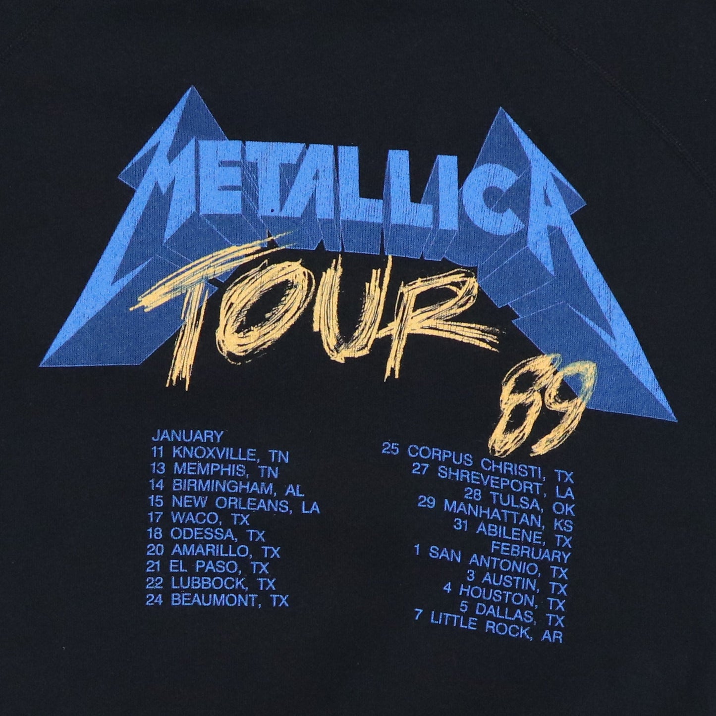 1988 Metallica And Justice For All Tour Sweatshirt Style001