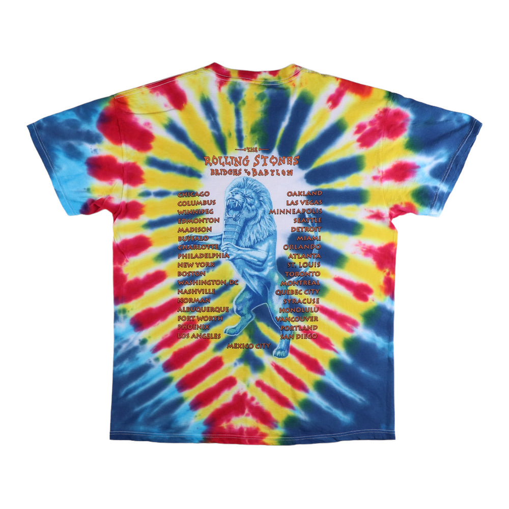 1997 Rolling Stones Bridges To Babylon Tour Tie Dye Shirt Style001