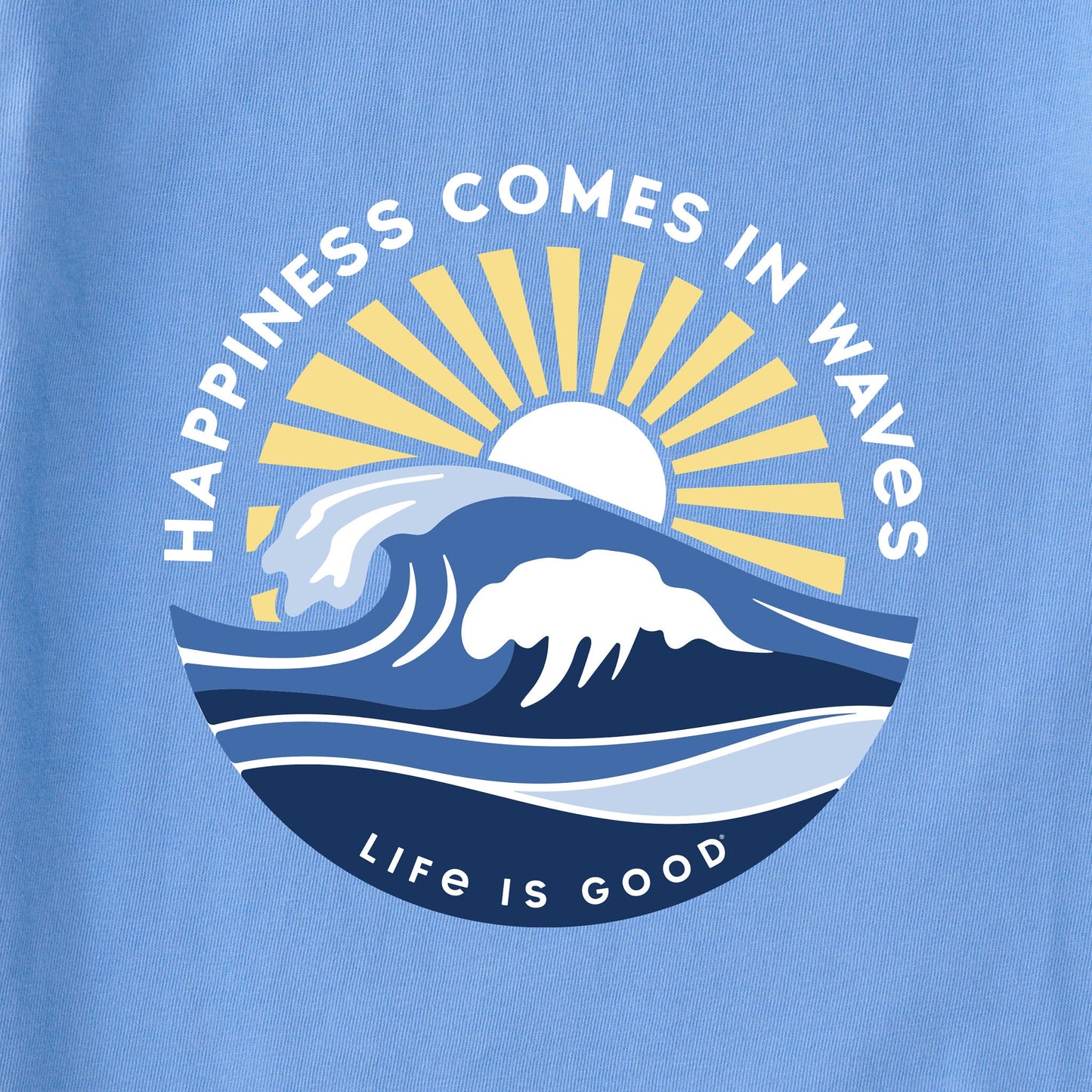 Women's Happy Waves Long Sleeve Crusher Tee